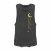 Coupon ⌛ Unbranded Juniors' Gold Moon And Falling Stars Muscle Tee 🥰