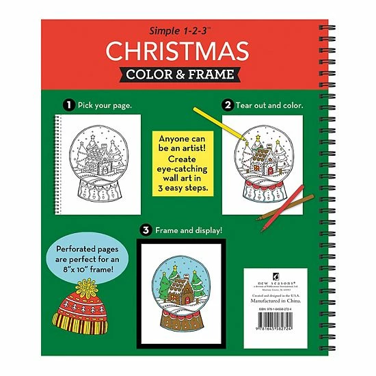 Buy 👏 Unbranded 🎄 Christmas Color & Frame Coloring Book ❤️ - Image 3