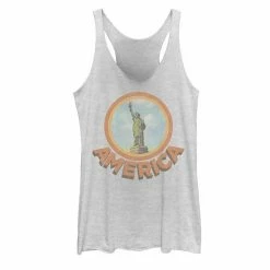 Outlet 🥰 Unbranded Juniors' Vintage Statue Of Liberty America Tank Top 🎁