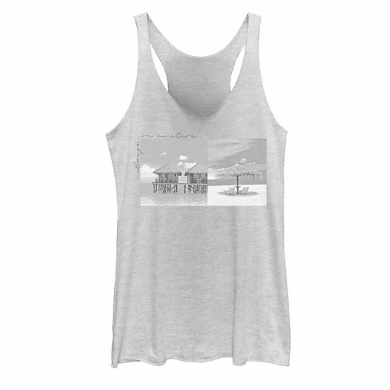 Promo ๐ Unbranded Juniors' Always On Vacation Tropical Getaway Tank ๐