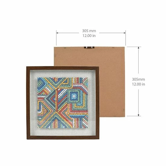 Hot Sale ❤️ Unbranded Colorful Deckled Shadowbox Framed Wall Art ⭐ - Image 4