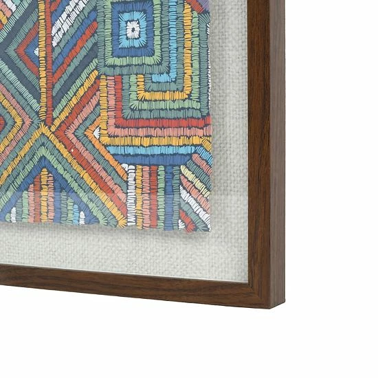 Hot Sale ❤️ Unbranded Colorful Deckled Shadowbox Framed Wall Art ⭐ - Image 5