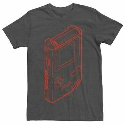 Budget ✔️ Unbranded Men's Nintendo Gamer Boy Outline Tee Charcoal Heather ⌛