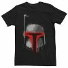Flash Sale 🤩 Unbranded Men's Star Wars Boba Fett Dripping Paint Helmet Graphic Tee Charcoal Heather 🧨