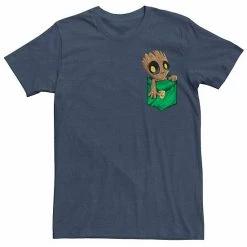 Best reviews of 🔔 Unbranded Men's Marvel Groot Kawaii In A Pocket Left Chest Graphic Tee 😀