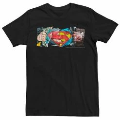 Cheap ⭐ Unbranded Men's DC Comics Superman Torn Paper Logo Graphic Tee 👍