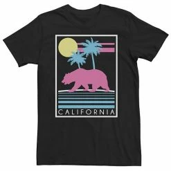 Cheap 👏 Unbranded Men's California Bear Abstract Poster Graphic Tee 🤩