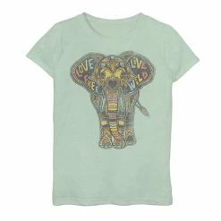 Top 10 💯 Unbranded 👧 Girls 7-16 Fifth Sun Love Elephant Graphic Tee Mint ⌛