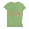 Top 10 🎉 Unbranded 👧 Girls 7-16 "Fa La La La La" Holiday Graphic Tee Green Apple ✔️