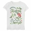 Cheapest ✨ Unbranded 👧 Girls 7-16 "Christmas Is My Favorite" Holiday Graphic Tee 🛒