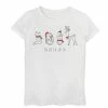 Outlet 😍 Unbranded 👧 Girls 7-16 "Fa La La La" Holiday Animals Graphic Tee 🛒