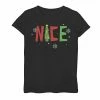 Coupon 👏 Unbranded 👧 Girls 7-16 "Nice" Holiday Graphic Tee 😀
