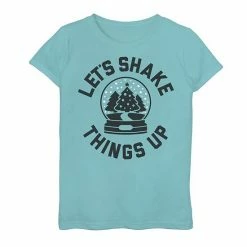 Flash Sale 🎁 Unbranded 👧 Girls 7-16 "Let's Shake Things Up" Snow Globe Graphic Tee ❤️