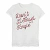 Hot Sale ⌛ Unbranded 👧 Girls 7-16 "Don't Get Your Tinsel In A Tangle" Graphic Tee 🎉