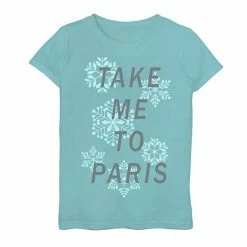 Flash Sale ✨ Unbranded 👧 Girls 7-16 "Take Me To Paris" Snowflake Graphic Tee 🥰