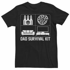 Budget 🎁 Unbranded Big & Tall Dad Survival Kit Beer Pizza Couch TV Tee 🤩