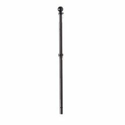 Cheapest 😀 Unbranded Metal Extendable Black Flag Pole 🛒