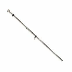 Best Sale 🎉 Unbranded Metal Extendable Silver Flag Pole 😀
