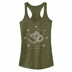Discount ⭐ Unbranded Juniors' "Open Your Mind Open Your Heart Open Your Soul" Tank Military Green 🛒