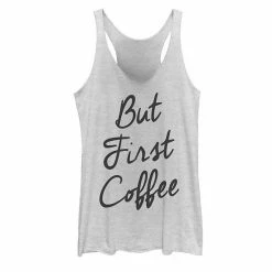 Best deal 😀 Unbranded Juniors' But First Coffee Simple Graphic Tank ✨