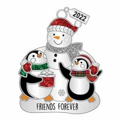 Outlet 🤩 Unbranded Snowman Penguin Friends 🎄 Christmas Ornament 🛒