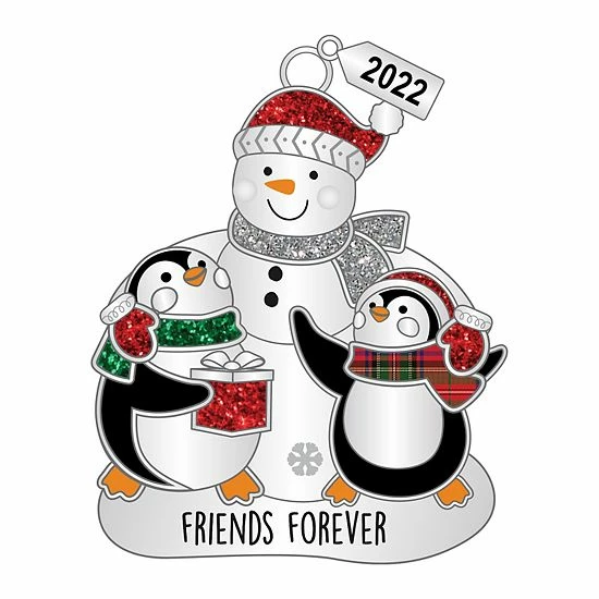 Outlet 🤩 Unbranded Snowman Penguin Friends 🎄 Christmas Ornament 🛒