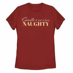 New ❤️ Unbranded Juniors' 🎅 Christmas Smile If You've Been Naughty Tee ✨