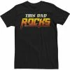 New ⌛ Unbranded Big & Tall Fifth Sun Dad Rocks Family Text Tee 😉