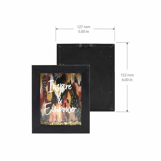 Best reviews of 😉 Unbranded Sequin Shakable Inspire Empower Framed Table Decor 🎁 - Image 4