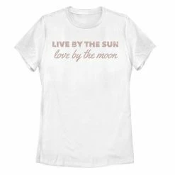 Outlet ❤️ Unbranded Juniors' Sun Moon Graphic Tee White 💯