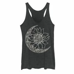 Hot Sale 💯 Unbranded Juniors' Moon & Sun Inside Sunflower Graphic Tank Envy 🎁
