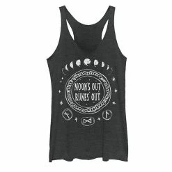 Buy 🧨 Unbranded Juniors' Moons Out Graphic Tank Royal Heather ⌛