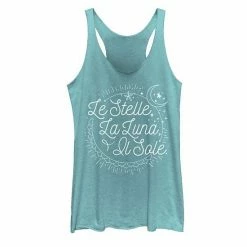 Promo ✨ Unbranded Juniors' Le Stelle La Luna Il Sole Tank Top Red Heather ❤️