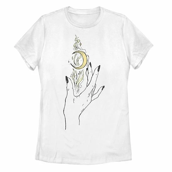 Outlet 👏 Unbranded Juniors' Moon Hand Artsy Tee Athletic Heather 🎉