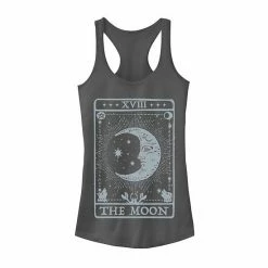 Best Pirce 🔔 Unbranded Juniors' Moon Galactic Playing Card Graphic Tank Charcoal ✨