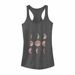 Discount 💯 Unbranded Juniors' Moon Phase 4 Galactic Graphic Tank Black 🎁